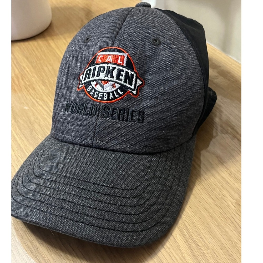 CAL RIPKEN BASEBALL WORLD SERIES HAT MESH BACK ADJUSTABLE STRAPBACK DARK GRAY